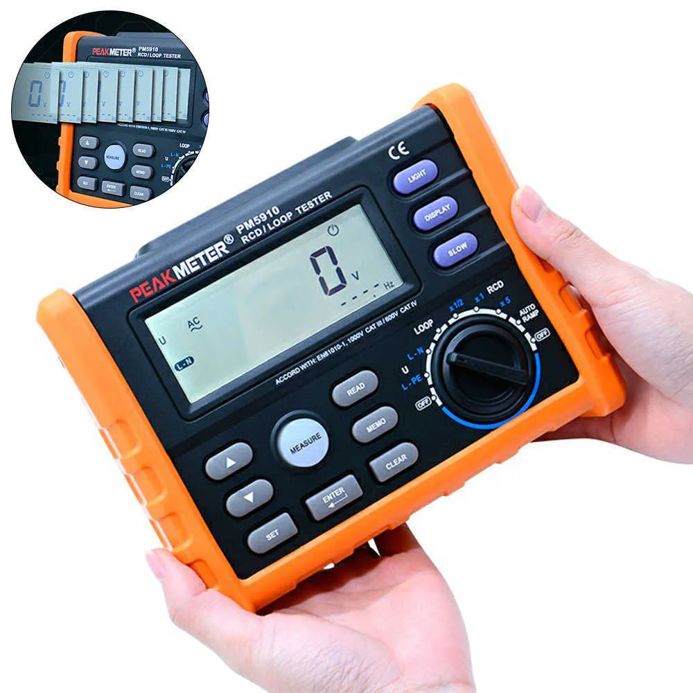 Peakmeter PM5910 Kaçak Akım Rölesi Test Cihazı
