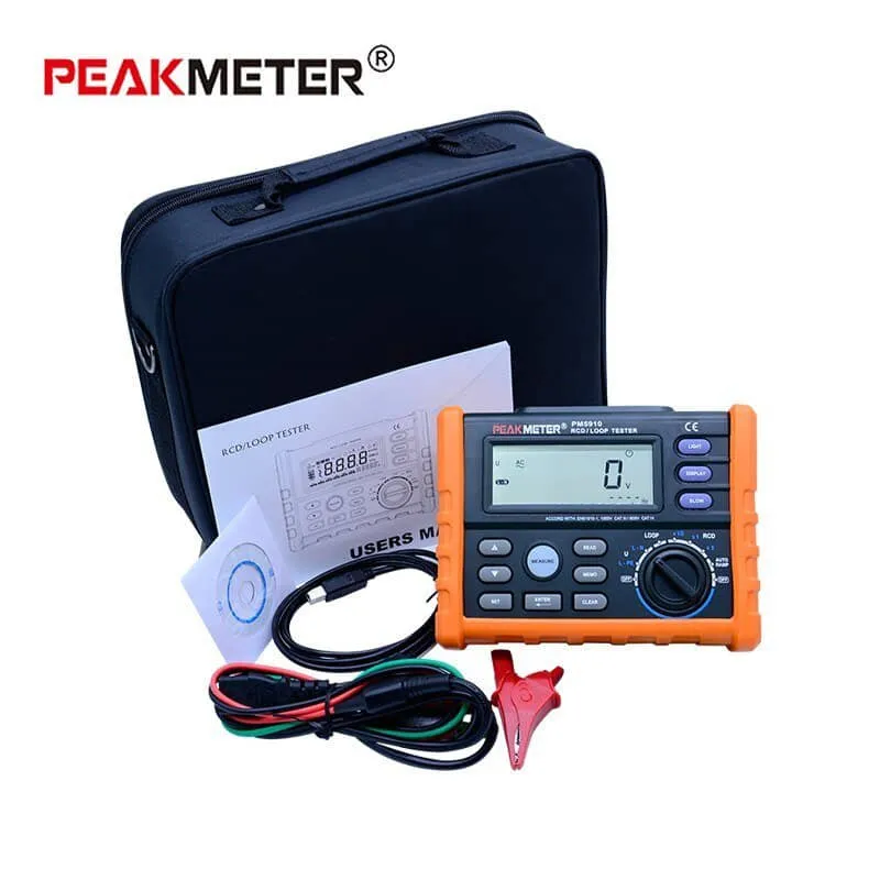 Peakmeter PM5910 Kaçak Akım Rölesi Test Cihazı