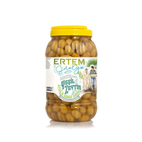 Yeşil Zeytin Domat Ayvalık Kırma 3 lük Pet