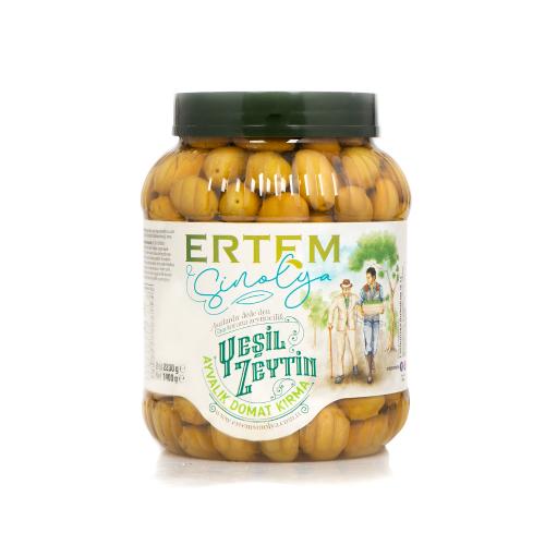 Yeşil Zeytin Domat Ayvalık Kırma 2 lik Pet