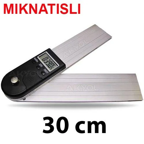 30 cm'lik Dijital Mıknatıslı Açı Ölçer (5414-300)