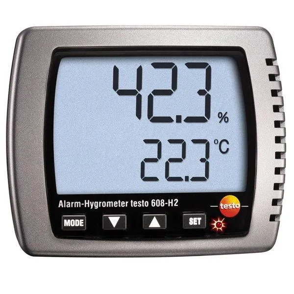 Testo 608-H2 Sıcaklık ve Nem Ölçer (ÇOK HASSAS) ALARMLI