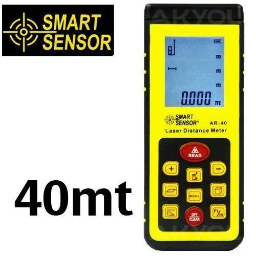 Smart Sensor AR-40 Dijital Lazermetre (40 metre)