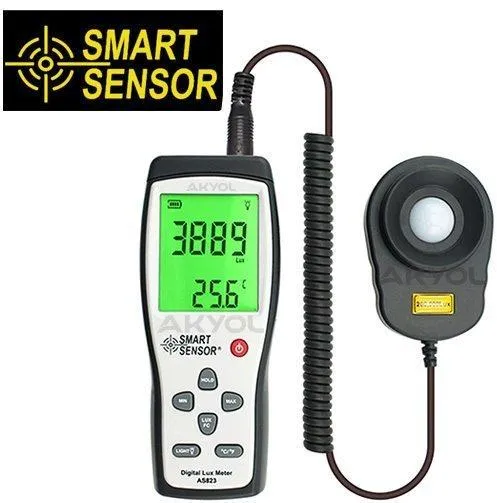 Smart Sensor AS 823 Spiral Kablolu Işık Ölçer Lüksmetre