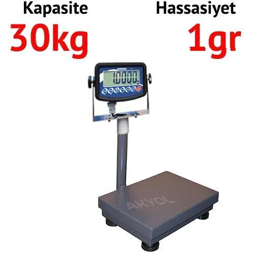 Desis DS Serisi Kısa Boyunlu Kantar Hassasiyet: 1gr. Max: 30 kg.