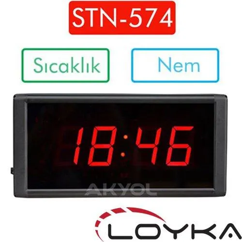 Loyka STN-574 Işıklı Termometre Saat