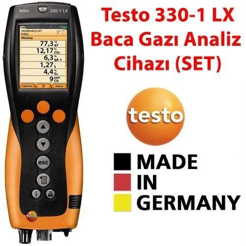 Testo 330-1 LX Baca Gazı Analiz Cihazı (SET)