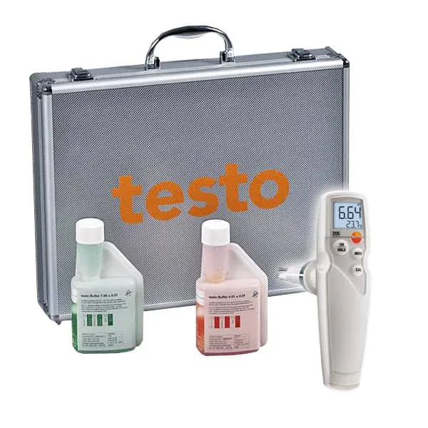 Testo 205 Et Gıda Ph ve Sıcaklık Ölçer (Çantalı Set)