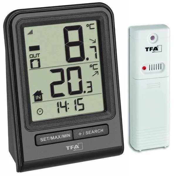 TFA 30.3063 İç-Dış Sıcaklık Ölçer Termometre