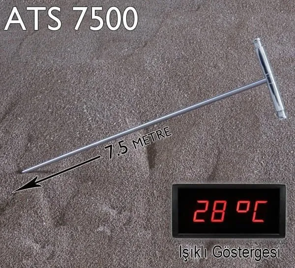 Loyka ATS 7500 Yığın ısı Ölçer - 7,5 Metre Daldırma Probu