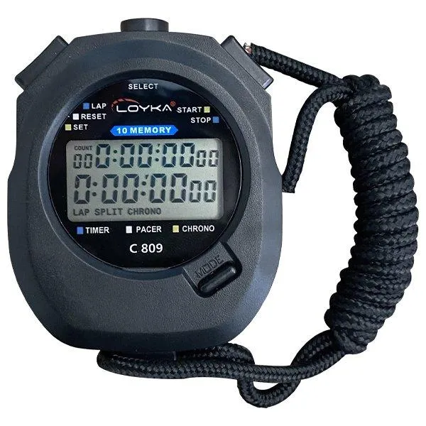 Loyka C809 Dijital El Tipi '10 Lap Hafızalı' Kronometre
