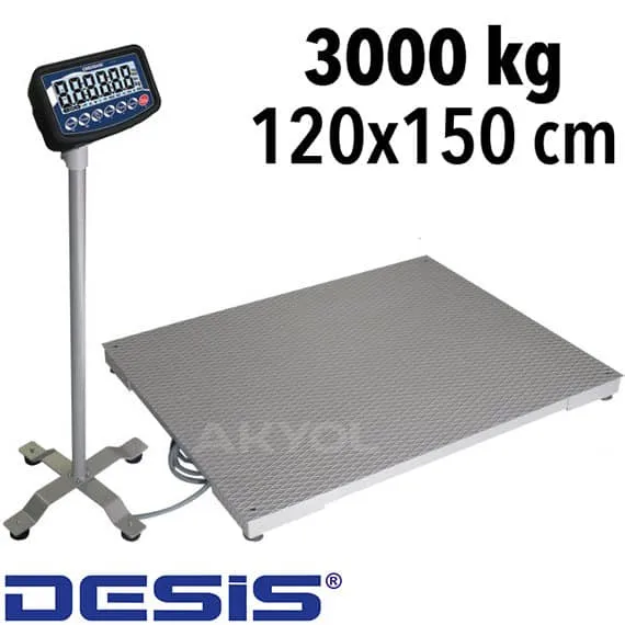 Desis DS 3 Ton Platform Baskül - 120x150 cm