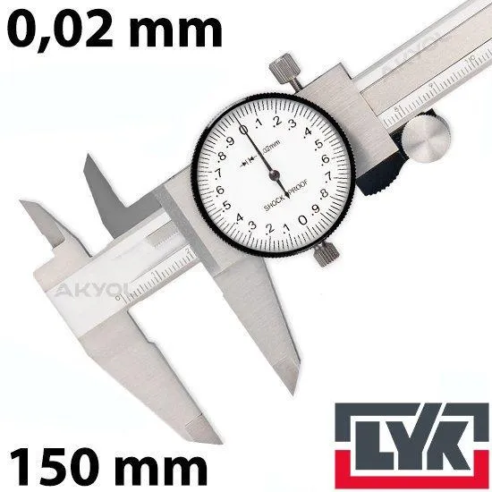 LYK 5105 Saatli Kumpas 0-150 mm
