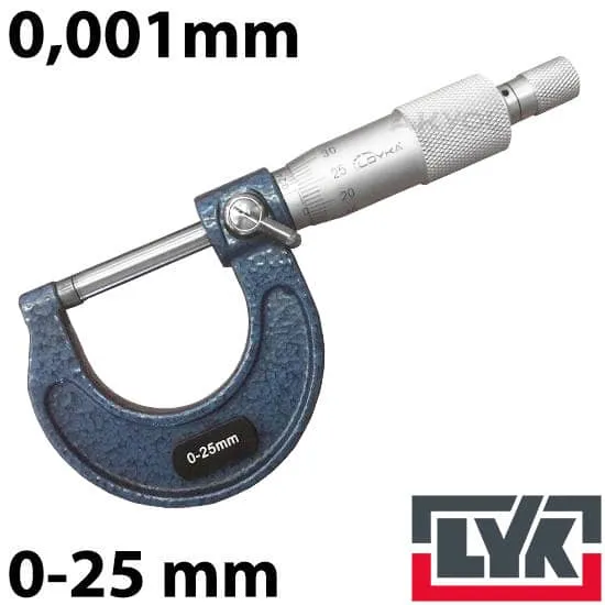 LYK 5208 Mekanik Mikrometre 0-25 mm