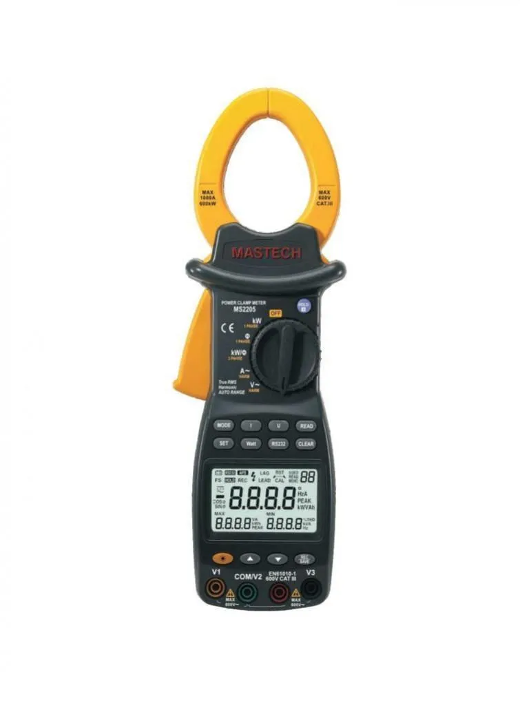 Mastech MS2205 AC 1000A Dijital Harmonik Powermetre