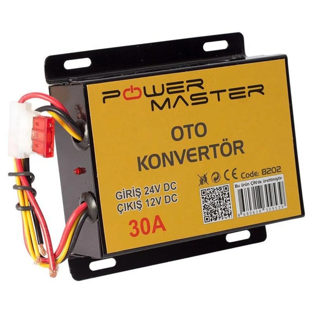 Powermaster 24-12 Volt 30 Amper Oto Konvertör