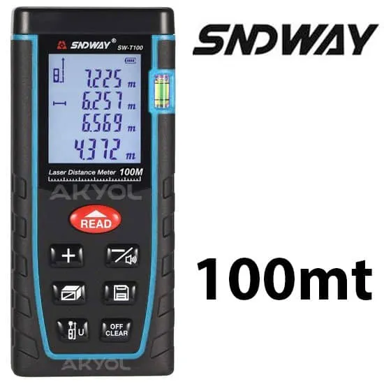 SNDWAY SW-T100 Lazermetre (100 Metre Ölçüm)